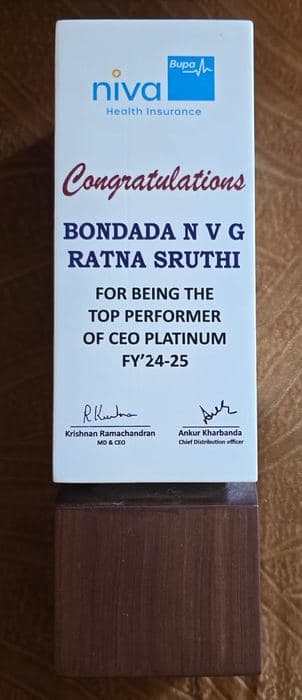 Niva Bupa  Top Performer CEO Platinum FY 24-25